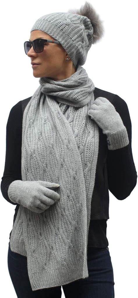 Amazon.com: Cashmere Scarf And Gloves Set.